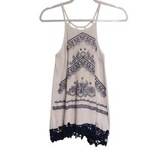 Altar'd State Embroidered and Lace Casual Tank Top- size S